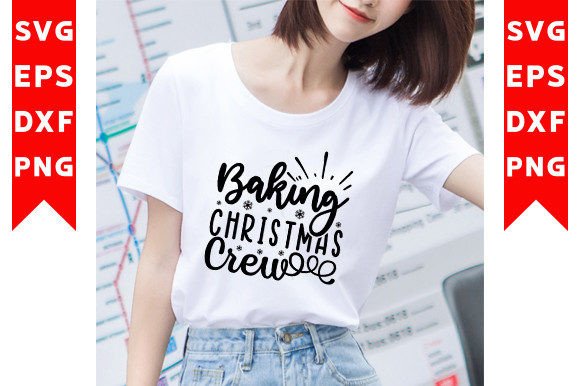 Baking Christmas Crew SVG Craft for T-Shirt Designs & Graphics