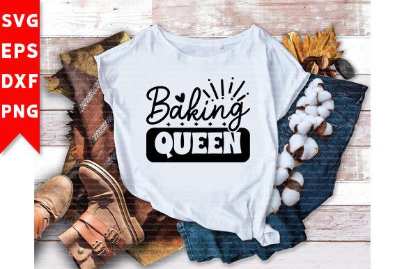 Baking Queen SVG Craft Graphics & T-Shirt Designs
