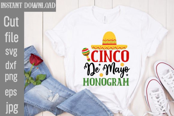 Cinco De Mayo Monogram SVG Cut File