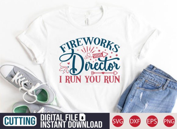 Fireworks Director SVG for T-Shirt Designs