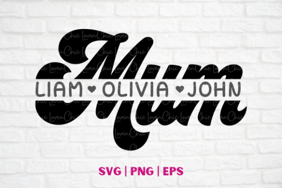 Mum Monogram - Mother's Day Graphics