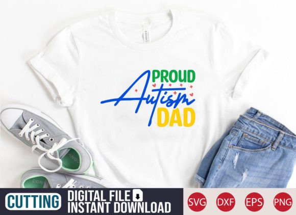Proud Autism Dad SVG Craft Review for Graphics & T-Shirt Designs